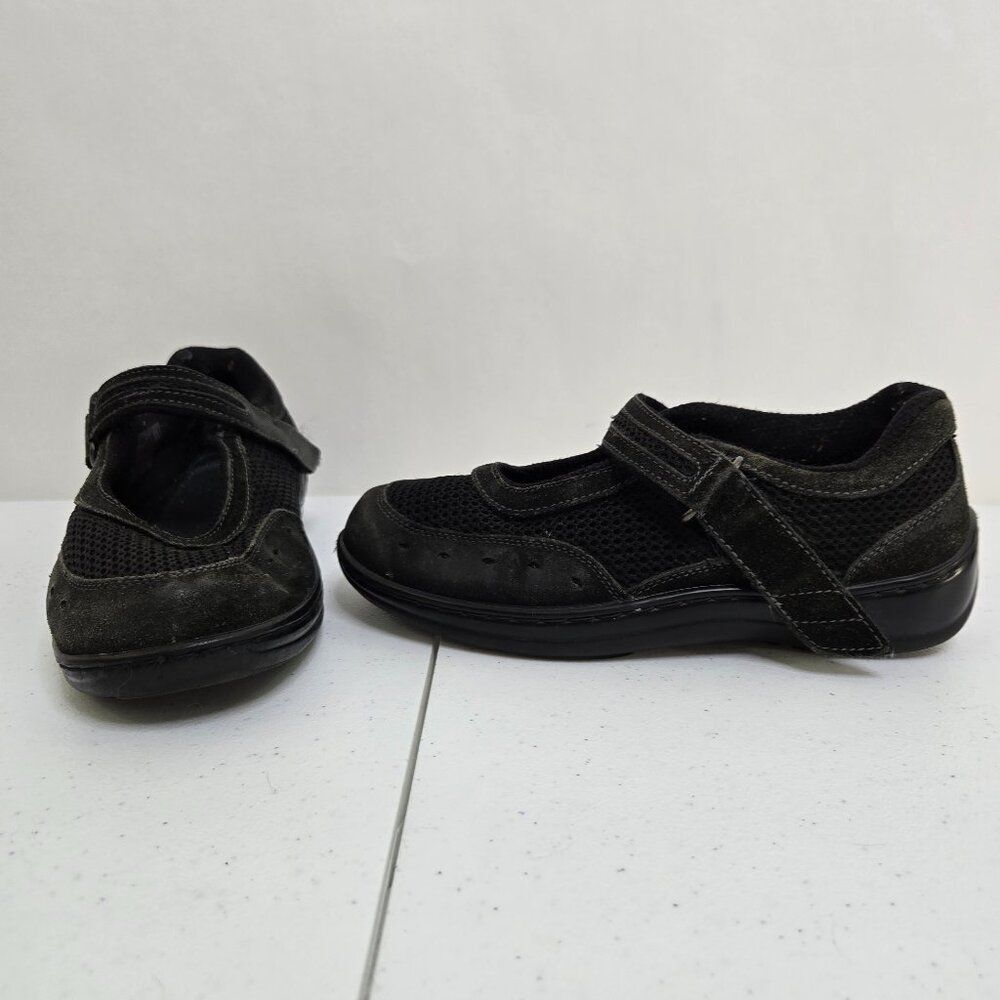 Orthofeet Womens Chattanooga 851 Mary Jane Orthopedic Shoes Black 6 D Wide